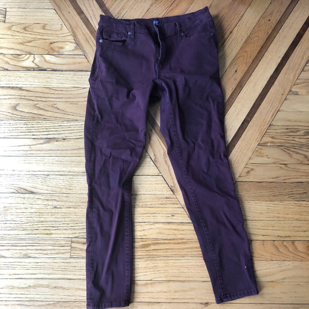 Burgundy Gap Jeans-Size 29